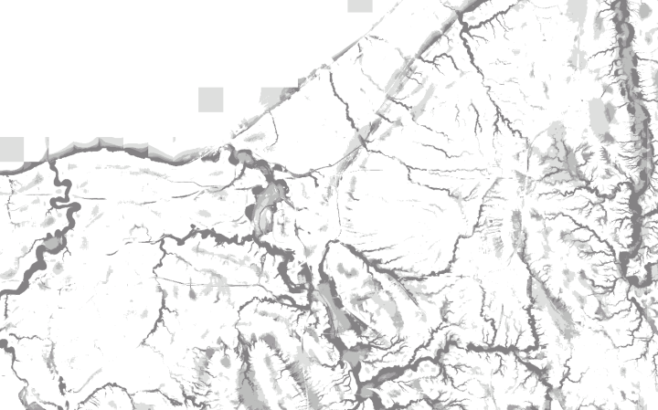 Map of landscape position estimated valleys in Cuyahoga County, Ohio