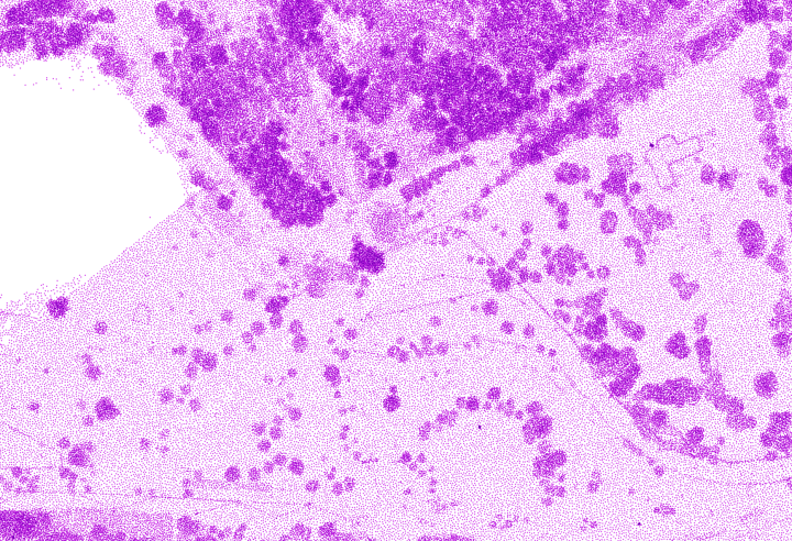 Figure showing data resampled for eveness