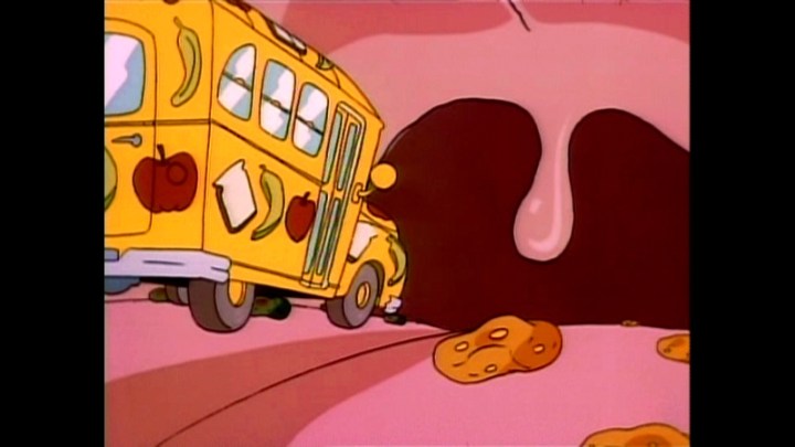 Magic school bus going doing the digestive system