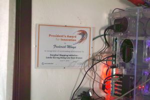 President's Award with server