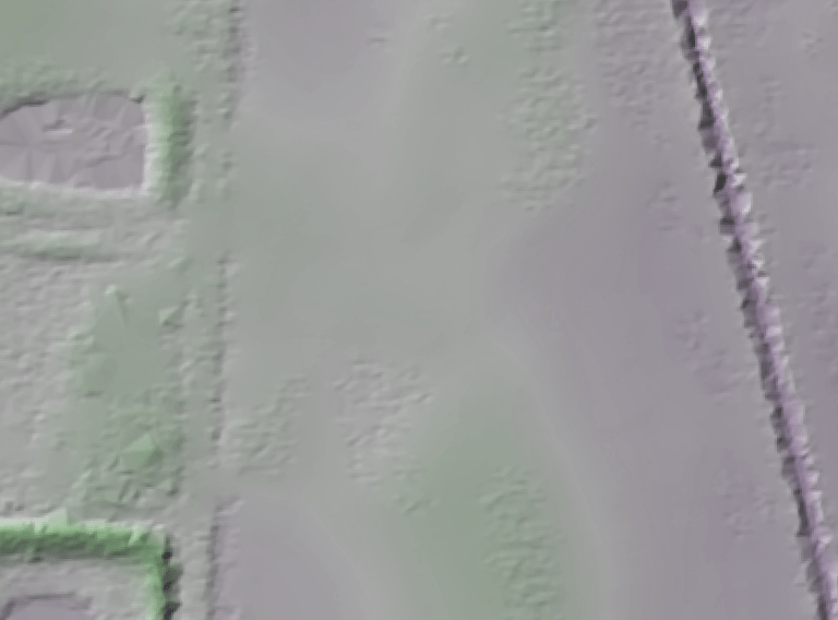 Shaded elevation model from Ohio Statewide Imagery program for calibration area