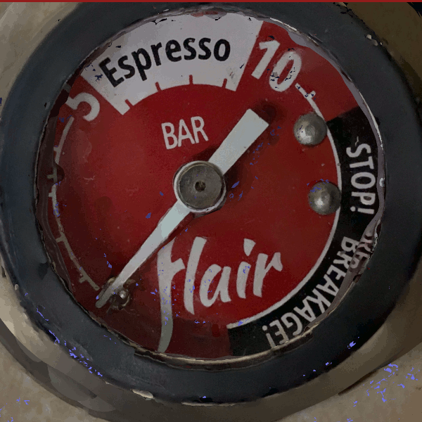 Animated GIF of 3D model of Flair Espresso gause derived from OpenDroneMap