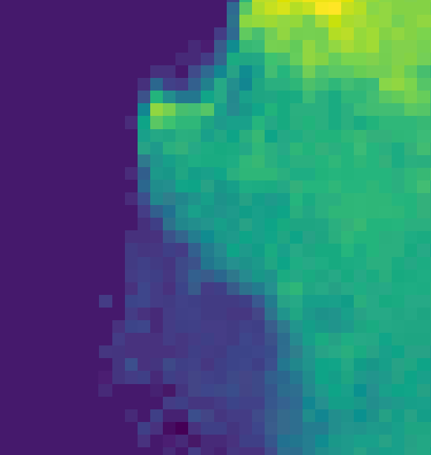 Animation showing high and low spatial resolution elevation data derived from drone photogrammetry and synthetic aperture radar (MERIT elevation product)